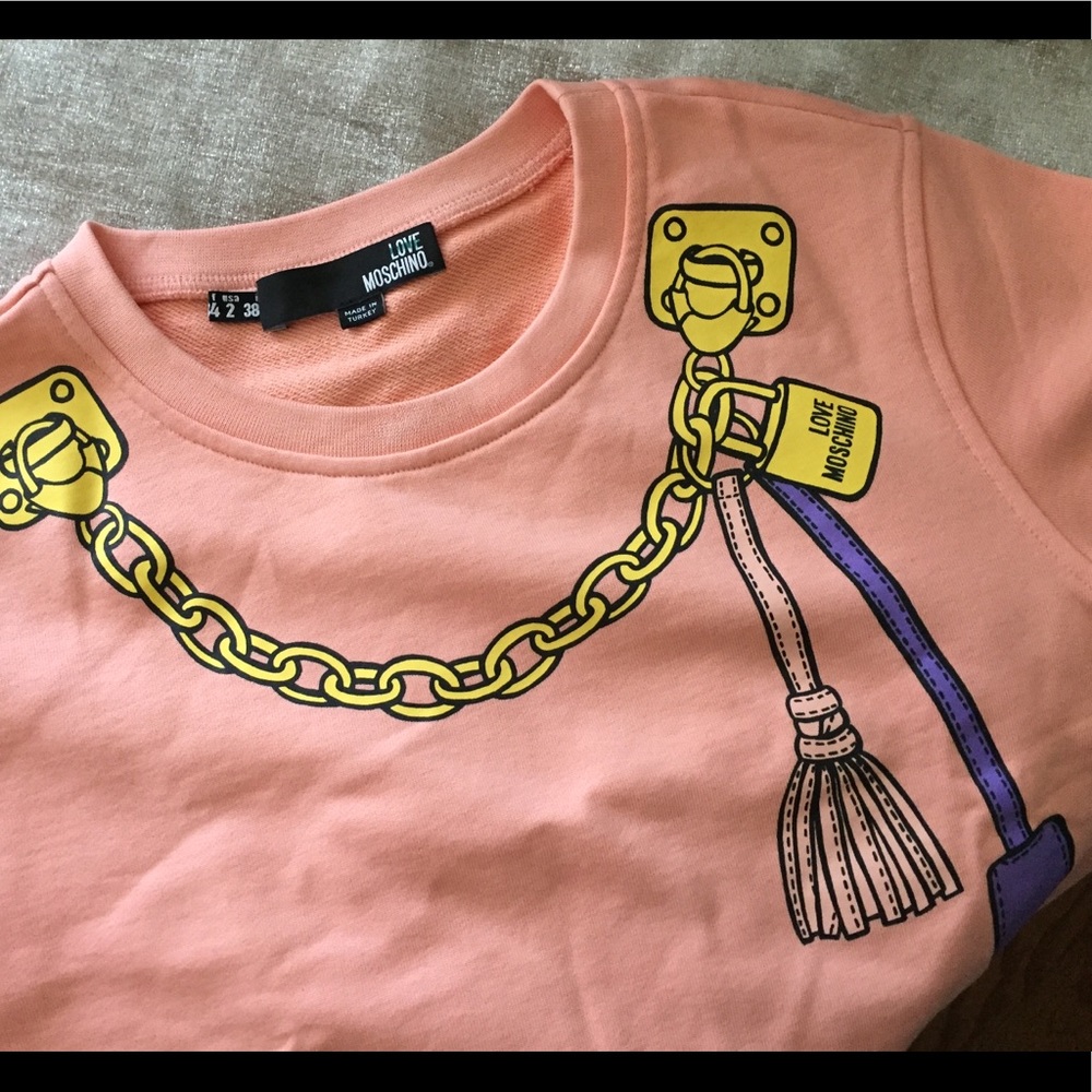 Love Moschino Crop Sweatshirt - Picture 2 of 3